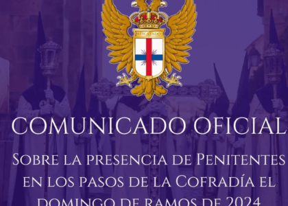 CO: Presencia de penitentes en los pasos de la cofradía el Domingo de Ramos 2024