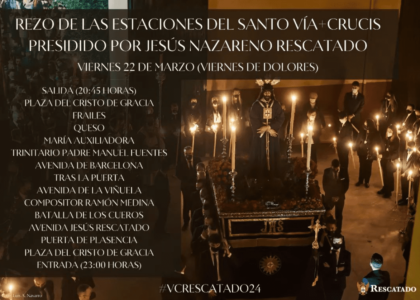 Rezo de las estaciones del santo vía crucis